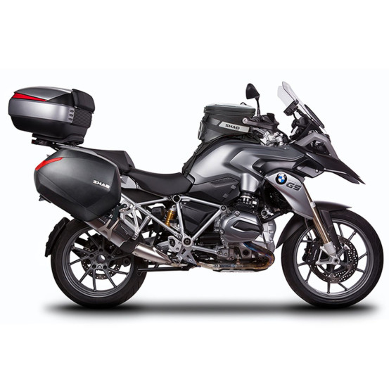 Pack bagagerie complet SHAD BMW R1200GS 2013-2018 / R1250GS 2019-2025 Noir Gris