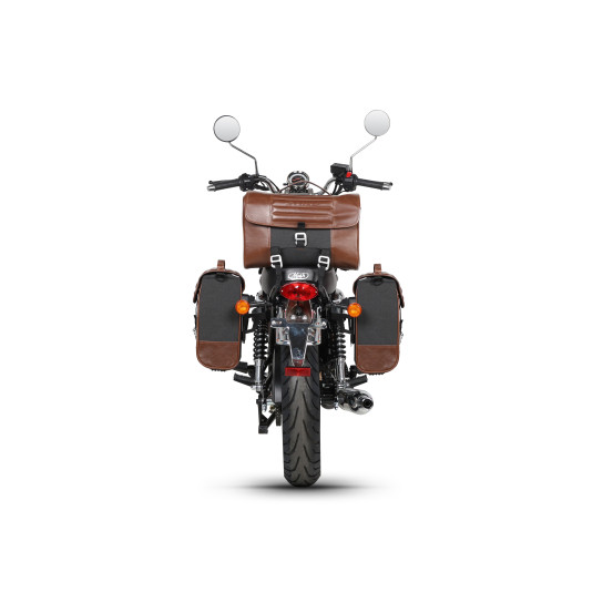 Pack bagagerie complet SHAD Mash 125 Seventy Five 2017-2020 / Fifty 2021-2024 Cafe Racer Marron