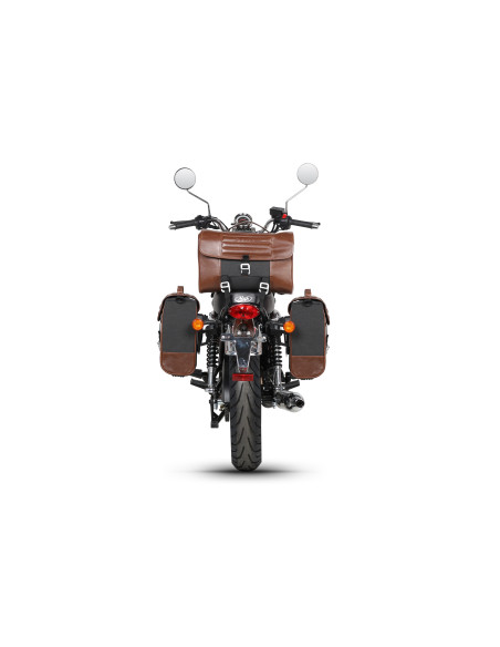 Pack bagagerie complet SHAD Mash 125 Seventy Five 2017-2020 / Fifty 2021-2024 Cafe Racer Marron