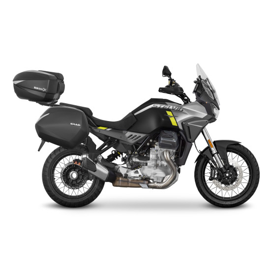 Pack bagagerie complet SHAD Moto Guzzi 1000 Stelvio 2024-2025 Noir