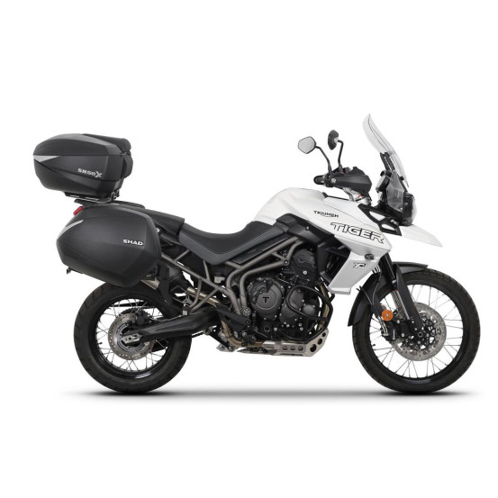 Pack bagagerie complet SHAD Triumph Tiger 800 XC / XR / XRX 2011-2024 Carbone
