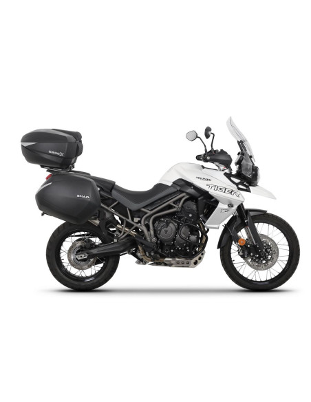 Pack bagagerie complet SHAD Triumph Tiger 800 XC / XR / XRX 2011-2024 Carbone