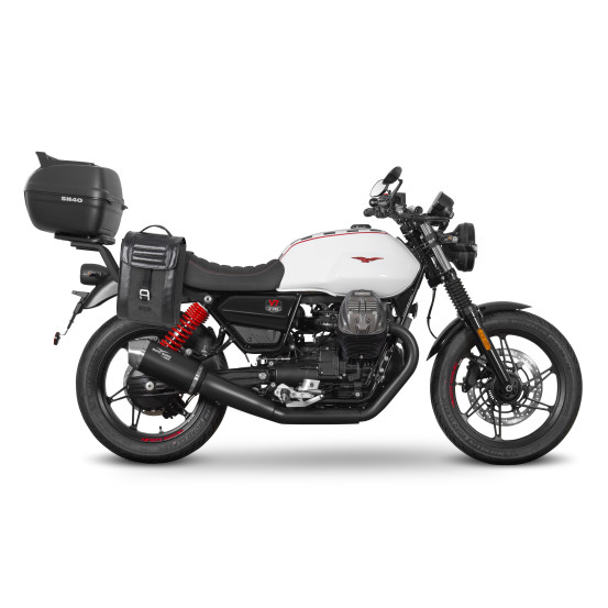 Pack bagagerie complet SHAD Moto Guzzi 850 V7 Stone / Corsa / Ten / Special Edition 2023-2025 Cafe Racer Noir