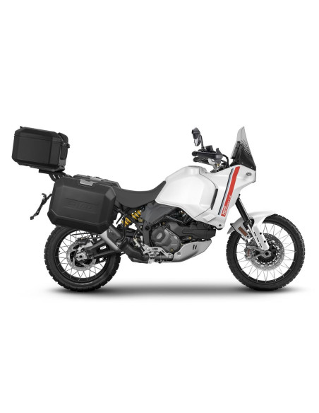Pack bagagerie complet SHAD Ducati Desert X 2022-2025 / Rally 2024-2025 Terra Aluminium Noir