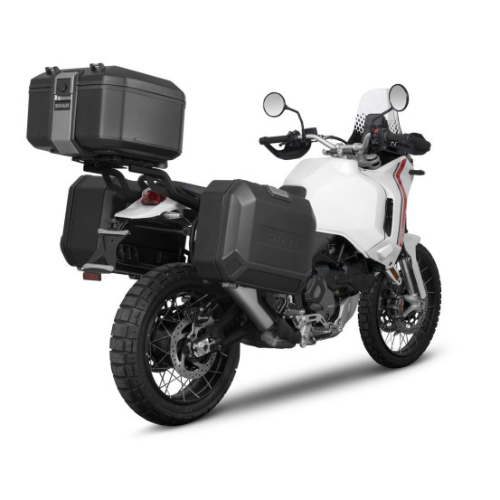 Pack bagagerie complet SHAD Ducati Desert X 2022-2025 / Rally 2024-2025 Terra Aluminium Noir