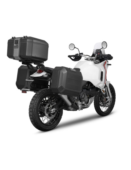 Pack bagagerie complet SHAD Ducati Desert X 2022-2025 / Rally 2024-2025 Terra Aluminium Noir