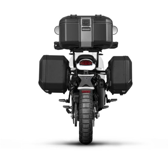 Pack bagagerie complet SHAD Ducati Desert X 2022-2025 / Rally 2024-2025 Terra Aluminium Noir
