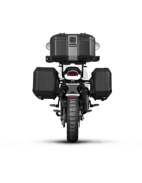 Pack bagagerie complet SHAD Ducati Desert X 2022-2025 / Rally 2024-2025 Terra Aluminium Noir