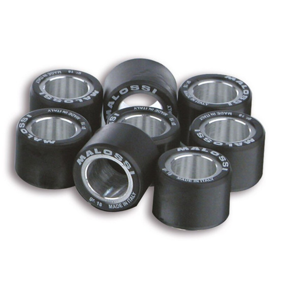 Jeu de 8 galets de variateur origine/Multivar MALOSSI 28,2x19,9mm