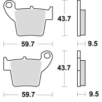Plaquettes de frein BRAKING 886