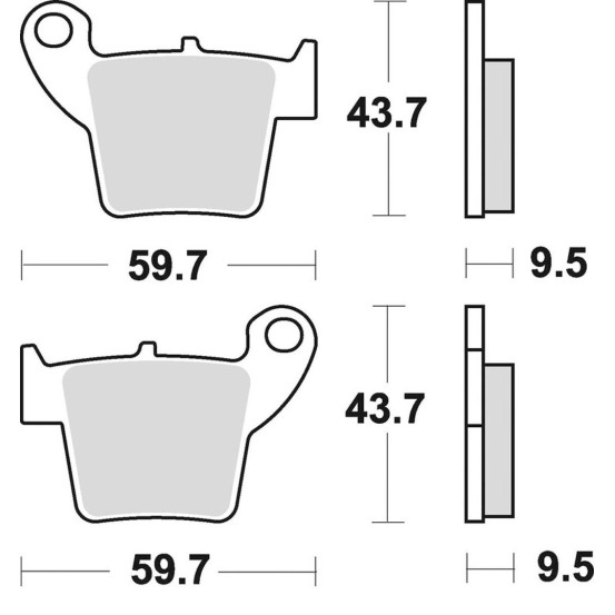Plaquettes de frein BRAKING 886