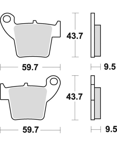 Plaquettes de frein BRAKING 886