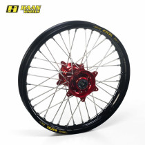 Roue arrière complète HAAN WHEELS (19x2,15) HONDA, jante noire, moyeu