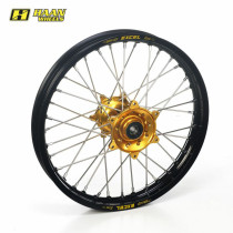 Roue arrière complète HAAN WHEELS (19x1,85) KAWASAKI jante noire, moyeu