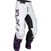 Pantalon cross Fly Racing 2024 Kinetic Reload - Violet Blanc Jaune Fluo