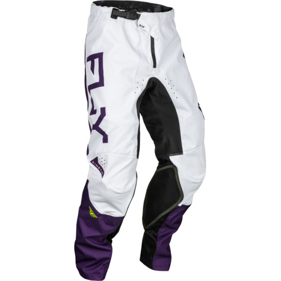 Pantalon cross Fly Racing 2024 Kinetic Reload - Violet Blanc Jaune Fluo