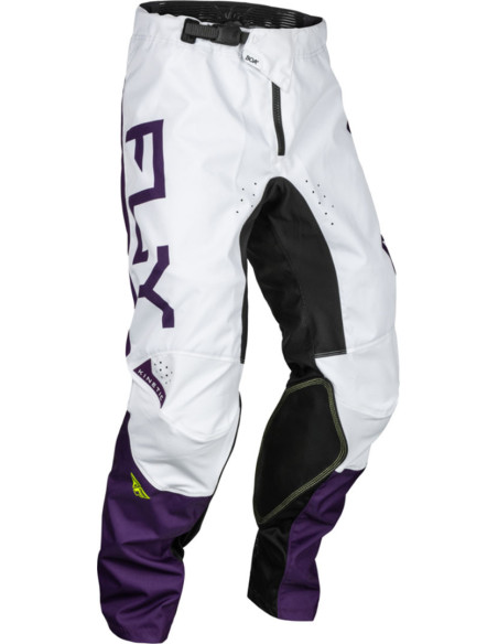 Pantalon cross Fly Racing 2024 Kinetic Reload - Violet Blanc Jaune Fluo