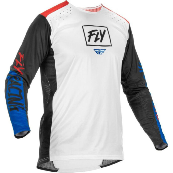 Maillot cross Fly Racing 2022 Lite - Rouge Blanc Bleu