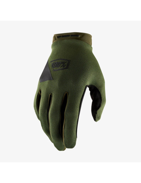 Gants cross 100% Ridecamp Army - Vert