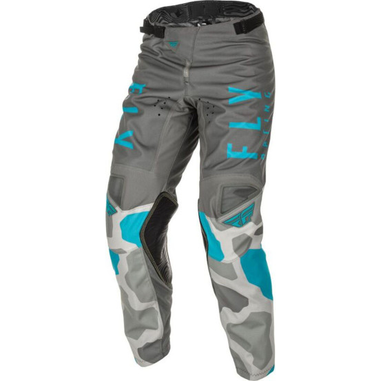 Pantalon cross enfant Fly Racing Kinetic K221 - Gris Bleu