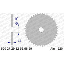 Couronne Alu Universelle AFAM AF520