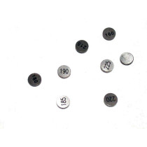 Jeu de 5 pastilles de soupapes HOTCAMS - Diamètre 8,90mm - Epaisseur au choix