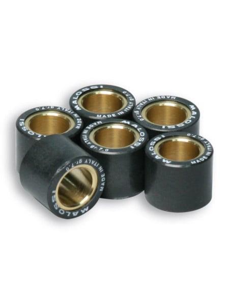 Jeu de 6 galets de variateur origine/Multivar MALOSSI 16x13mm