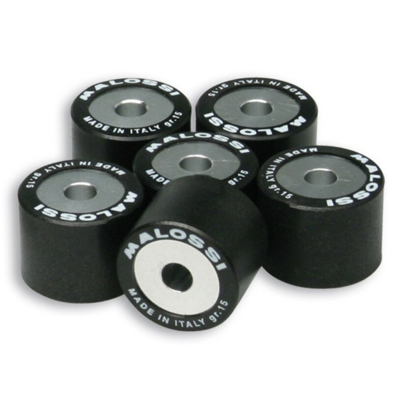 Jeu de 6 galets de variateur origine/Multivar MALOSSI 23x18mm