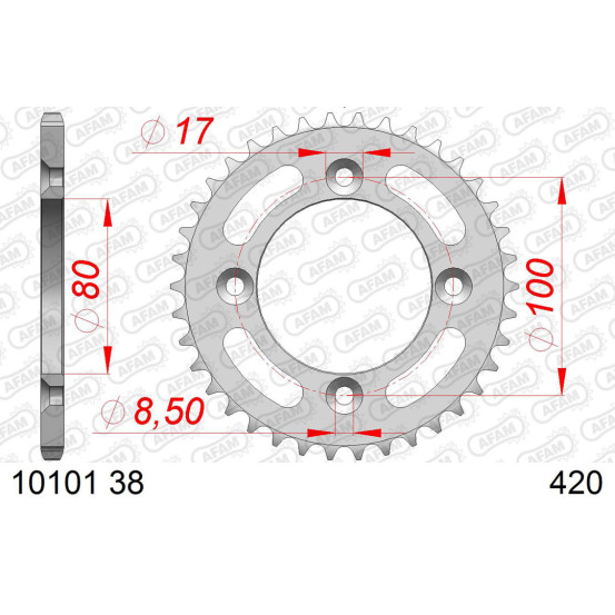 Couronne Acier AFAM 10101