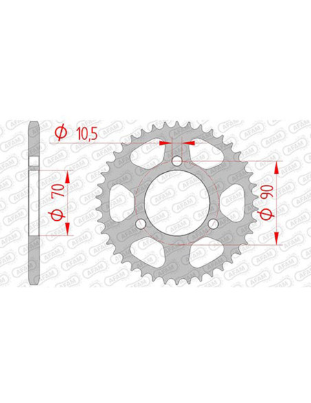Couronne Acier AFAM 10103