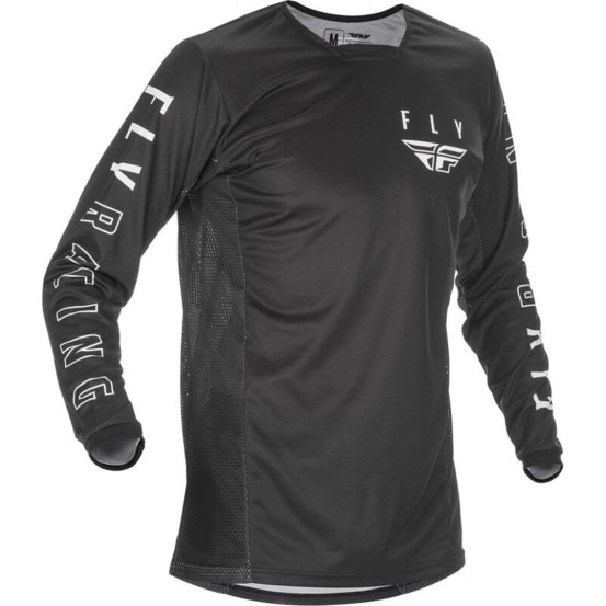 Maillot cross enfant Fly Racing 2021 Kinetic K121 - Noir Blanc