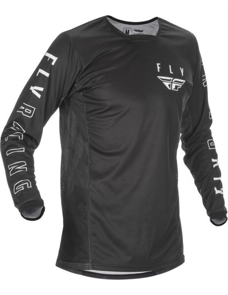 Maillot cross enfant Fly Racing 2021 Kinetic K121 - Noir Blanc