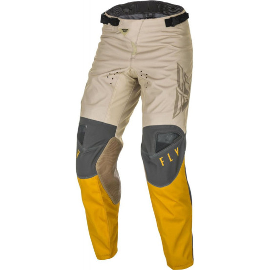 Pantalon cross enfant Fly Racing 2021 Kinetic K121 - Jaune Stone Gris