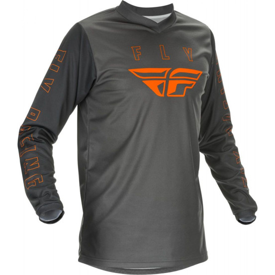 Maillot cross enfant Fly Racing 2021 F-16 - Gris Orange