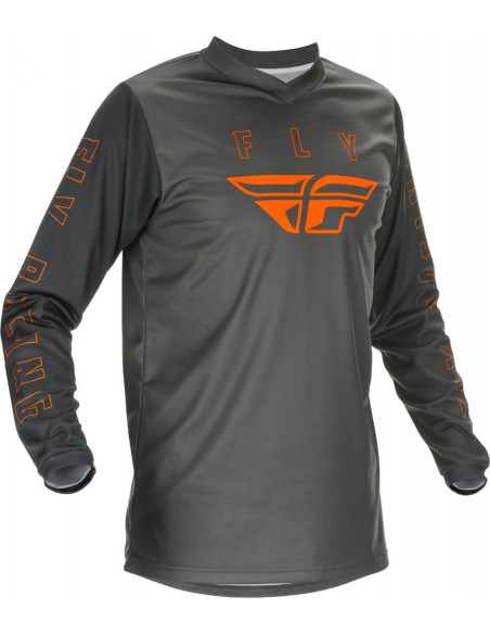 Maillot cross enfant Fly Racing 2021 F-16 - Gris Orange