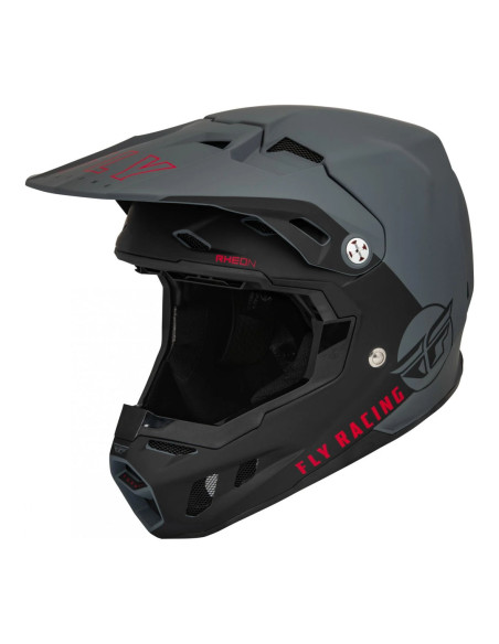 Casque cross Fly Racing Formula CC Centrum - Gris Mat Noir