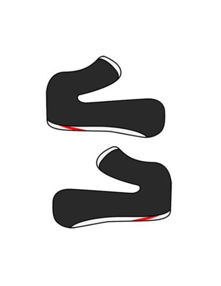 Joues de casque cross Airoh Aviator Ace - Noir Blanc