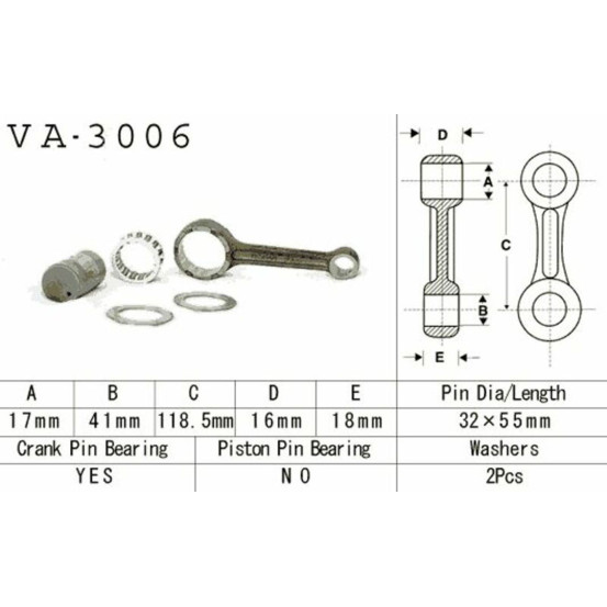Kit bielle VESRAH 300 LTF F, 4 WDX 1991-2002