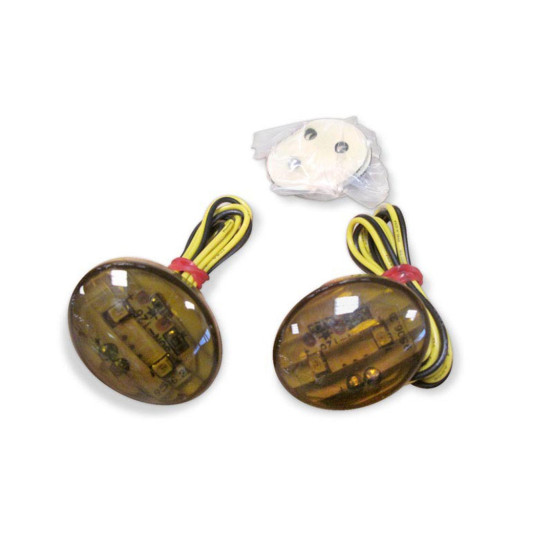 Clignotants Oeil Leds petit modèle orange (la paire)