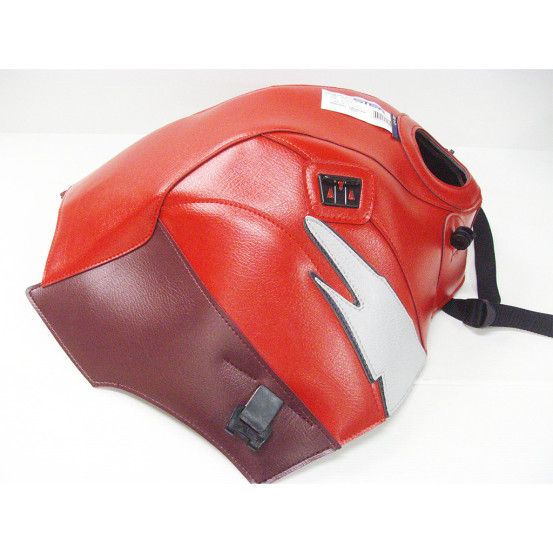 Tapis de réservoir BAGSTER Honda 600 XLV Transalp 1992-2000 Rouge / Gris Clair / Bordeaux Foncé