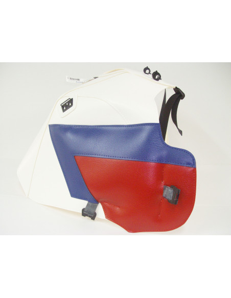 Tapis de réservoir BAGSTER Honda 750 XRV Africa Twin 1990-1992 Blanc / Bleu / Rouge