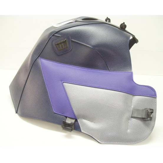 Tapis de réservoir BAGSTER Honda 750 XRV Africa Twin 1990-1992 Marine / Violet Foncé / Acier