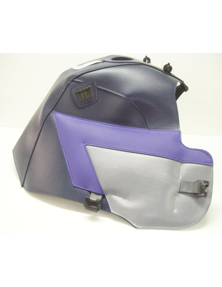 Tapis de réservoir BAGSTER Honda 750 XRV Africa Twin 1990-1992 Marine / Violet Foncé / Acier