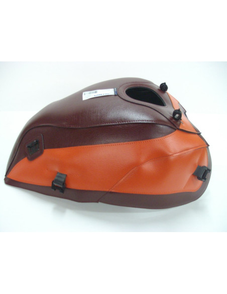 Tapis de réservoir BAGSTER Kawasaki 750 Zephyr 1990-1999 Bordeaux Foncé / Orange Foncé