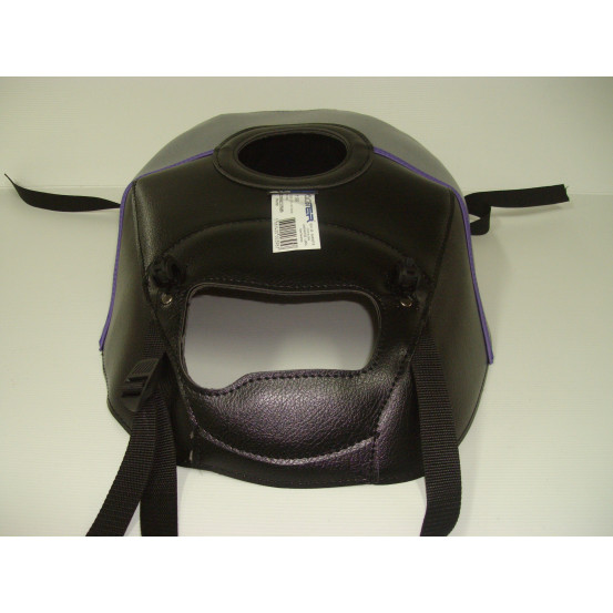 Tapis de réservoir BAGSTER Suzuki 1100 GSX R 1991 Noir / Acier / Liseré Violet