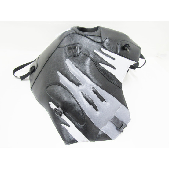 Tapis de réservoir BAGSTER Honda 750 XRV Africa Twin 1993-2003 Noir / Gris Clair / Acier