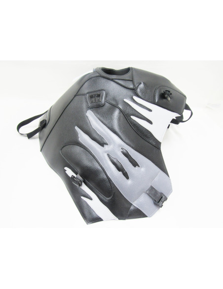 Tapis de réservoir BAGSTER Honda 750 XRV Africa Twin 1993-2003 Noir / Gris Clair / Acier