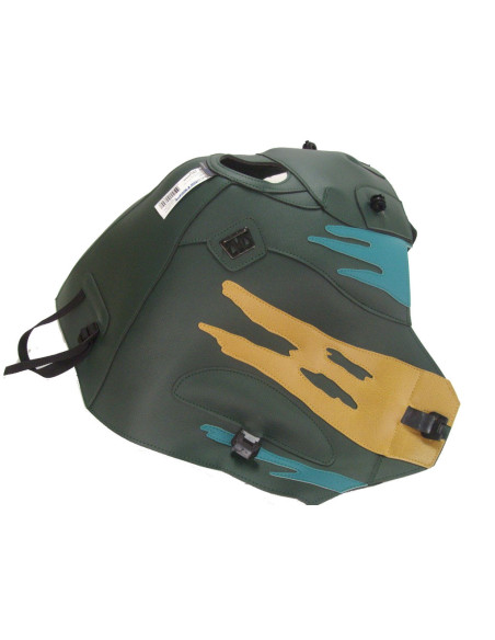 Tapis de réservoir BAGSTER Honda 750 XRV Africa Twin 1993-2003 Vert Foncé / Eucalyptus / Havane