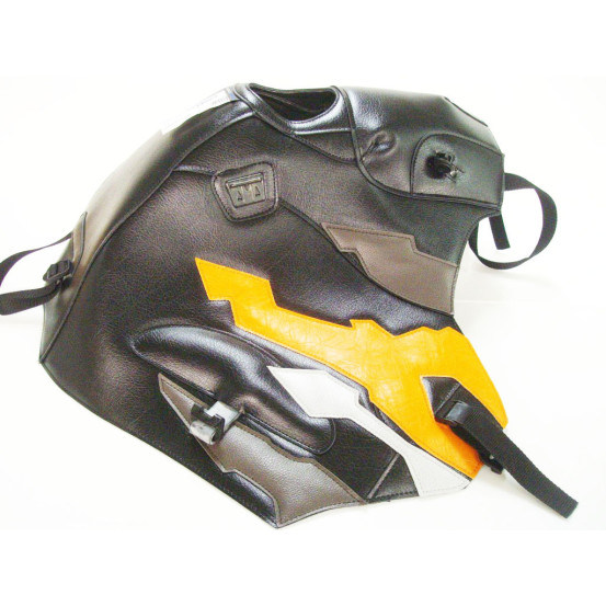 Tapis de réservoir BAGSTER Honda 750 XRV Africa Twin 1993-2003 Noir / Plomb / Abricot / Gris