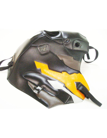 Tapis de réservoir BAGSTER Honda 750 XRV Africa Twin 1993-2003 Noir / Plomb / Abricot / Gris